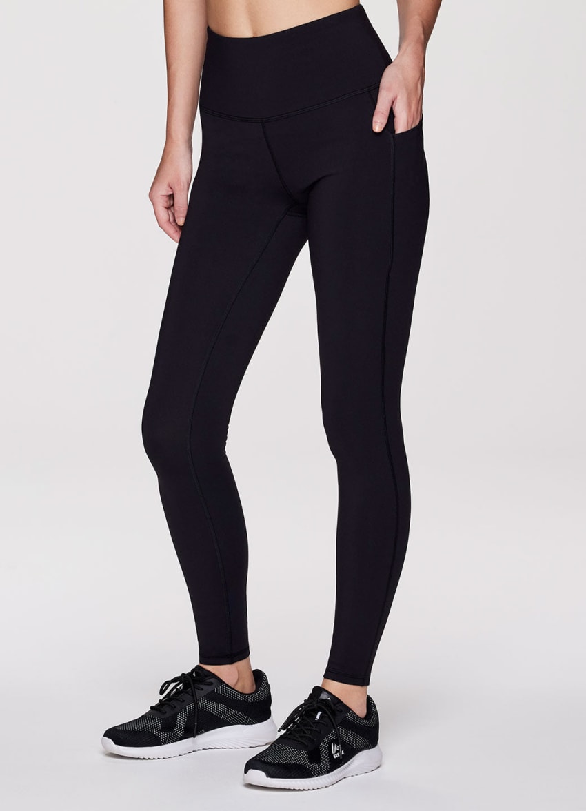 RBX Fleece-Lined Leggings for Women Yoga Pants with Pockets